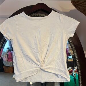 Crewcuts White T-Shirt with Knot Detail